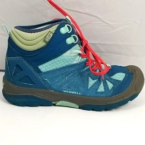 Merrell Girls Capra Mid Waterproof Hiking Boot